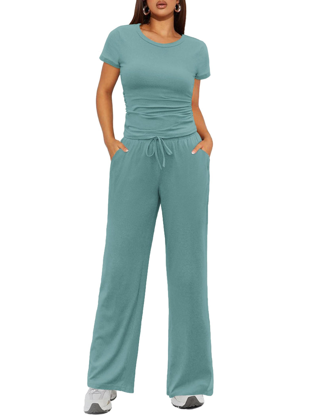 Set loungewear cu pantaloni largi Vasha Everyday