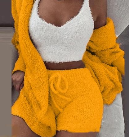 Set loungewear pufos 3 piese Vasha Soft Comfort