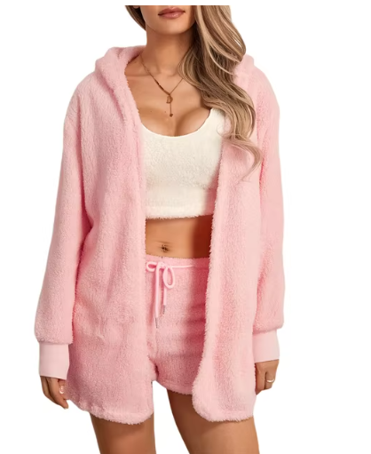 Set loungewear pufos Vasha Cozy Plush