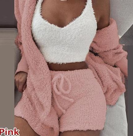 Set loungewear pufos 3 piese Vasha Soft Comfort