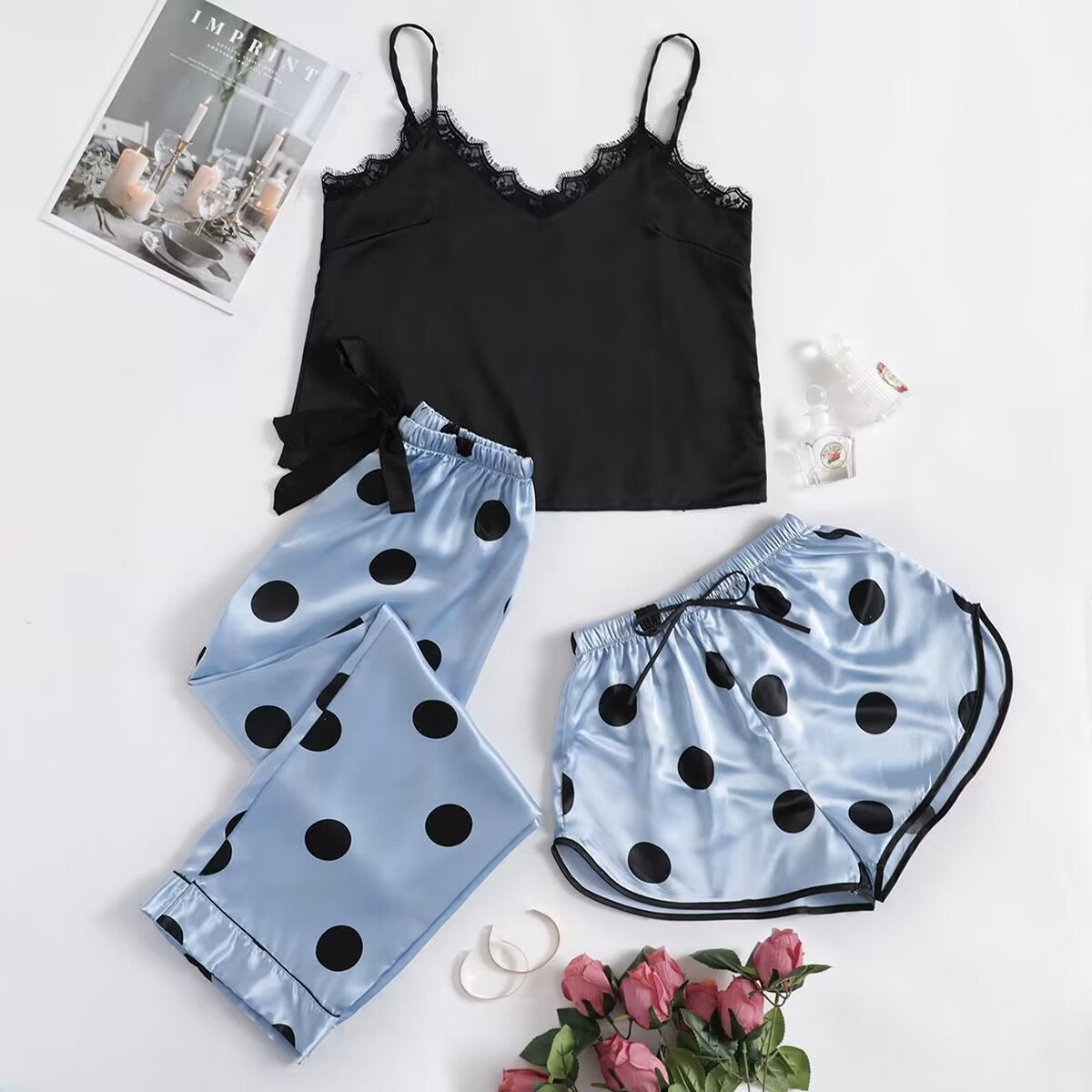 Set sleepwear Vasha Silky Touch – 3 piese