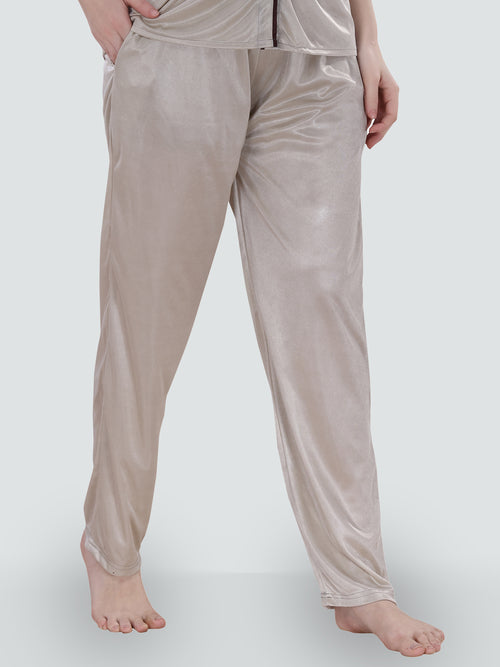 Set pijama satinată Vasha Grey Satin