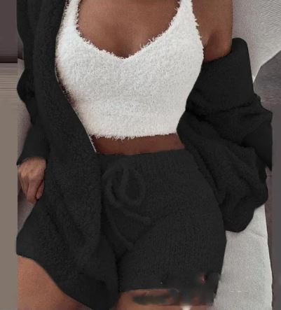 Set loungewear pufos 3 piese Vasha Soft Comfort