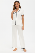 Set pijama Vasha Printed White